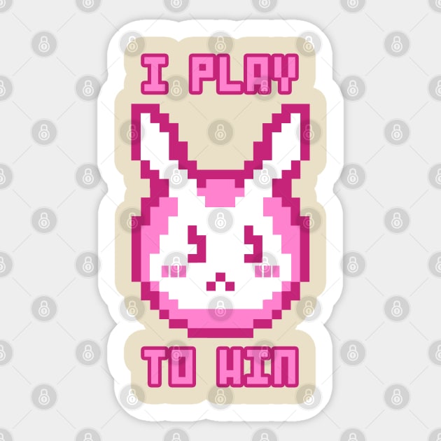 I PLAY TO WIN Sticker by Potaaties